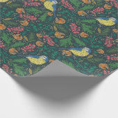 Bluebird Kerstfeestay Pattern Cadeaupapier (Hoek)