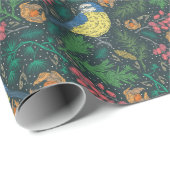 Bluebird Kerstfeestay Pattern Cadeaupapier (Rol Hoek)