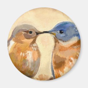 Bluebird Kiss Magneet