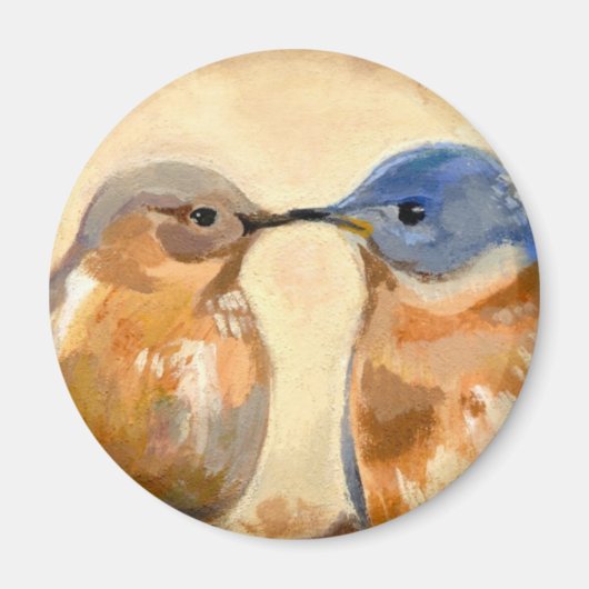 Bluebird Kiss Magneet (Voorkant)