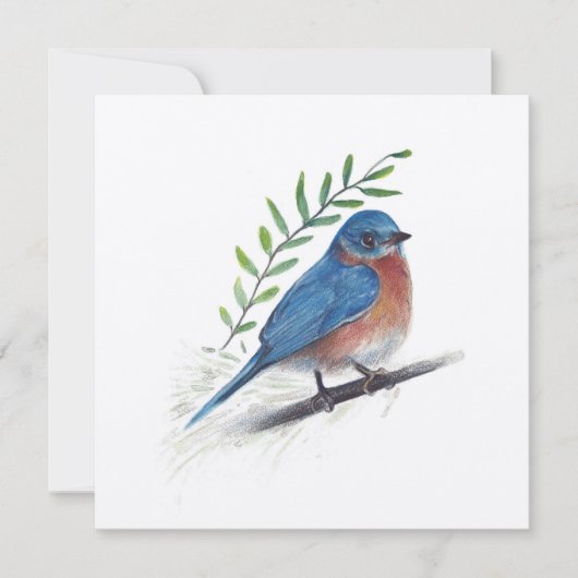Bluebird kunst met groen (Voorkant)