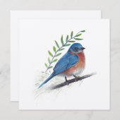 Bluebird kunst met groen (Voorkant / Achterkant)