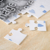 Bluebird Love Blue Hearts Lijst Uw foto toevoegen Legpuzzel (Zijkant)