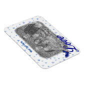 Bluebird Love Blue Hearts Lijst Uw foto toevoegen Magneet (Rechterzijde)