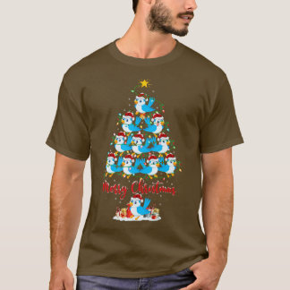 Bluebird Lover Xmas Matching Santa Bluebird Chris T-shirt