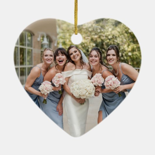 Bluebird Maid of Honor Ornaments Keramisch Ornament (Achterkant)