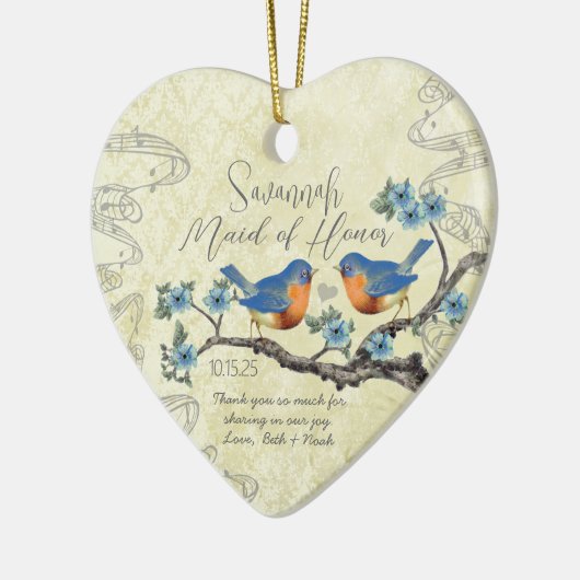  Bluebird Maid of Honor Ornaments Keramisch Ornament (Links)