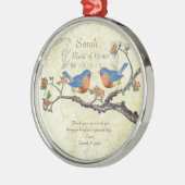  Bluebird Maid of Honor Ornaments Metalen Ornament (Links)