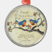  Bluebird Maid of Honor Ornaments Metalen Ornament (Voorkant)