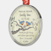  Bluebird Maid of Honor Ornaments Metalen Ornament (Links)