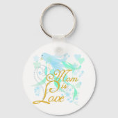 Bluebird Mam is Love Sleutelhanger (Voorkant)