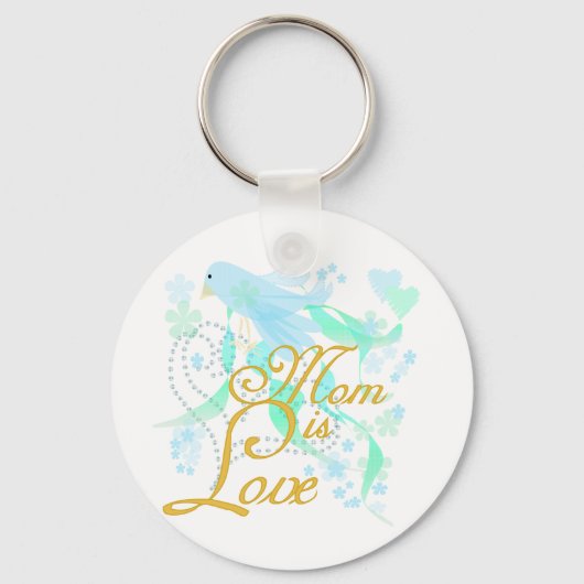 Bluebird Mam is Love Sleutelhanger (Voorkant)