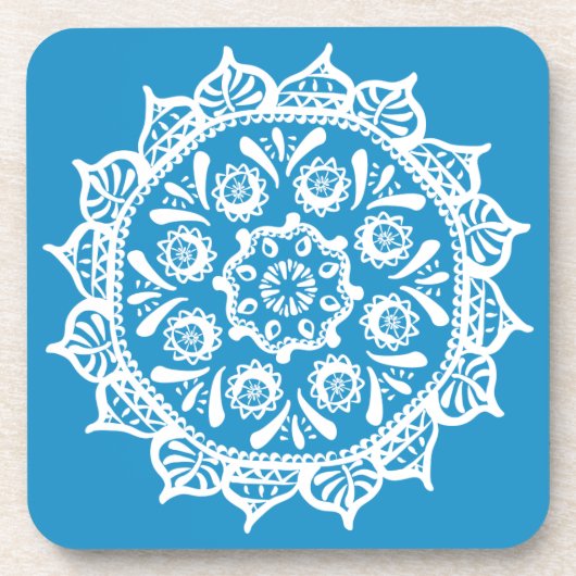 Bluebird Mandala Bier Onderzetter (Voorkant)