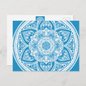 Bluebird Mandala Briefkaart (Voorkant / Achterkant)