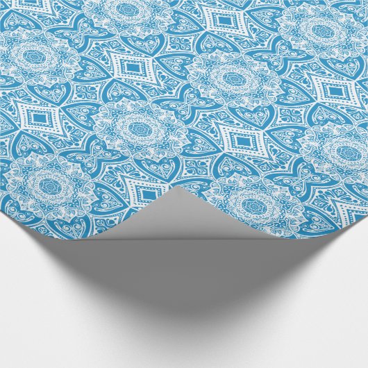 Bluebird Mandala Cadeaupapier (Hoek)