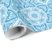 Bluebird Mandala Cadeaupapier (Rol Hoek)