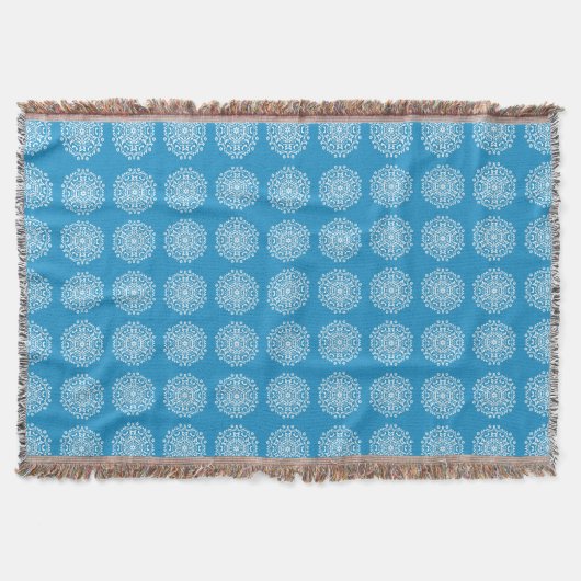 Bluebird Mandala Deken (Voorkant)