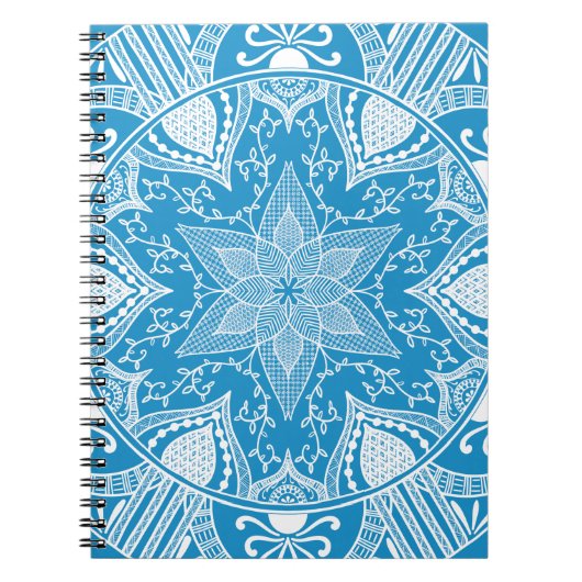 Bluebird Mandala Notitieboek (Voorkant)