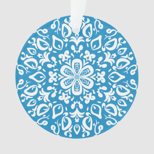 Bluebird Mandala Ornament (voorkant)