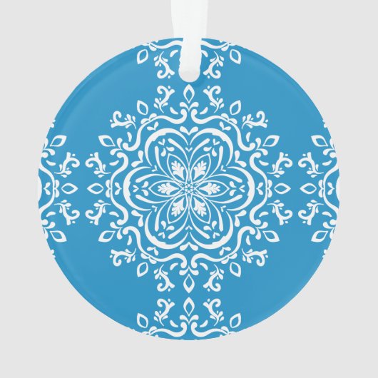 Bluebird Mandala Ornament (achterkant)