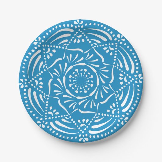 Bluebird Mandala Papieren Bordje (Voorkant)