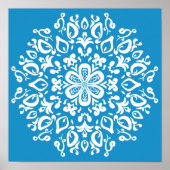 Bluebird Mandala Poster (Voorkant)