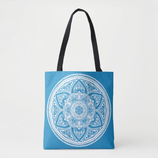 Bluebird Mandala Tote Bag (Voorkant)