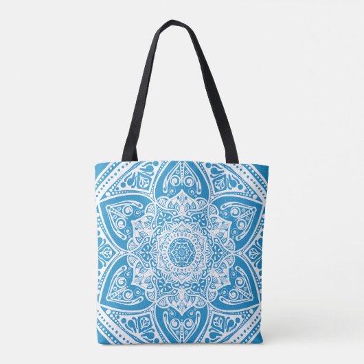 Bluebird Mandala Tote Bag (Achterkant)