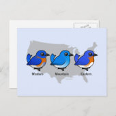 Bluebird Map Briefkaart (Voorkant / Achterkant)