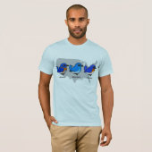 Bluebird Map T-shirt (Voorkant volledig)