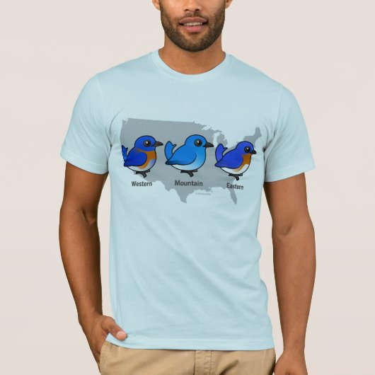Bluebird Map T-shirt (Voorkant)