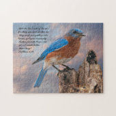 BLUEBIRD - Matthew 6:26 Legpuzzel (Horizontaal)