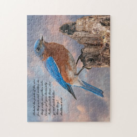 BLUEBIRD - Matthew 6:26 Legpuzzel (Verticaal)