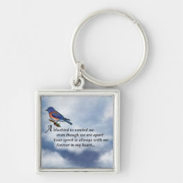 Bluebird Memorial Poem Sleutelhanger