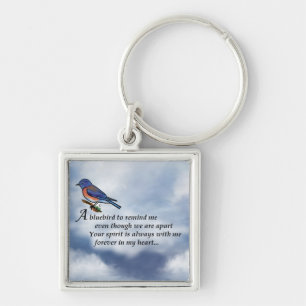 Bluebird Memorial Poem Sleutelhanger