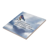 Bluebird Memorial Poem Tegeltje (Zijkant)