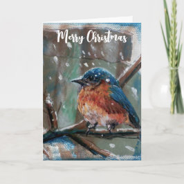 Bluebird Merry Kerstmis Kaart