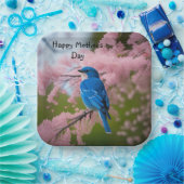 Bluebird Moederdag Papieren Bordje (Feest)