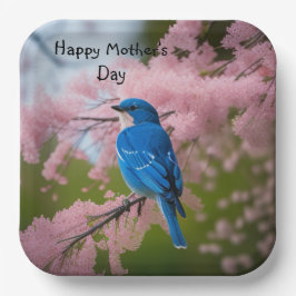 Bluebird Moederdag Papieren Bordje