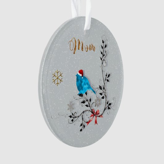 Bluebird & Mom Ornament (voorkant)