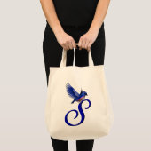 Bluebird Monogram Initiaal S Tote Bag (Voorkant (product))