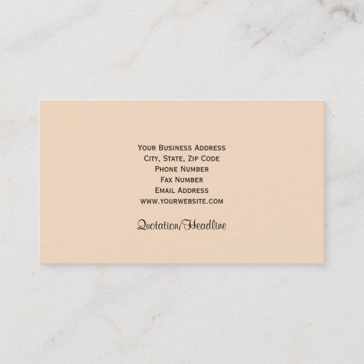 Bluebird Music Teacher's Visitekaartje (Achterkant)