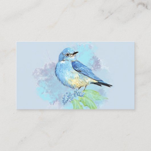 Bluebird Nail Salon of Custom Visitekaartje (Achterkant)