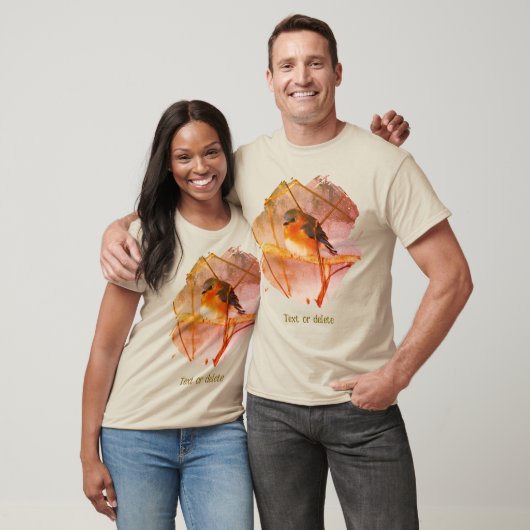 Bluebird Nature Art Personalized T-shirt (Unisex)