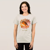Bluebird Nature Art Personalized  Tri-Blend Shirt (Voorkant volledig)