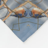 Bluebird Natuur Abstract Fleece Deken (Hoek)
