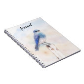 Bluebird Natuur Kunst Gepersonaliseerd Dagboek Notitieboek (Rechterzijde)