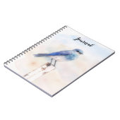 Bluebird Natuur Kunst Gepersonaliseerd Dagboek Notitieboek (Linkerzijde)