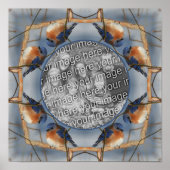 Bluebird Natuur Lijst Creëer Uw eigen foto Poster (Voorkant)