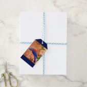 bluebird of geluk cadeaulabel (Met Touw)